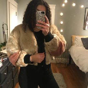 Young Fabulous & Broke Faux Fur Jacket